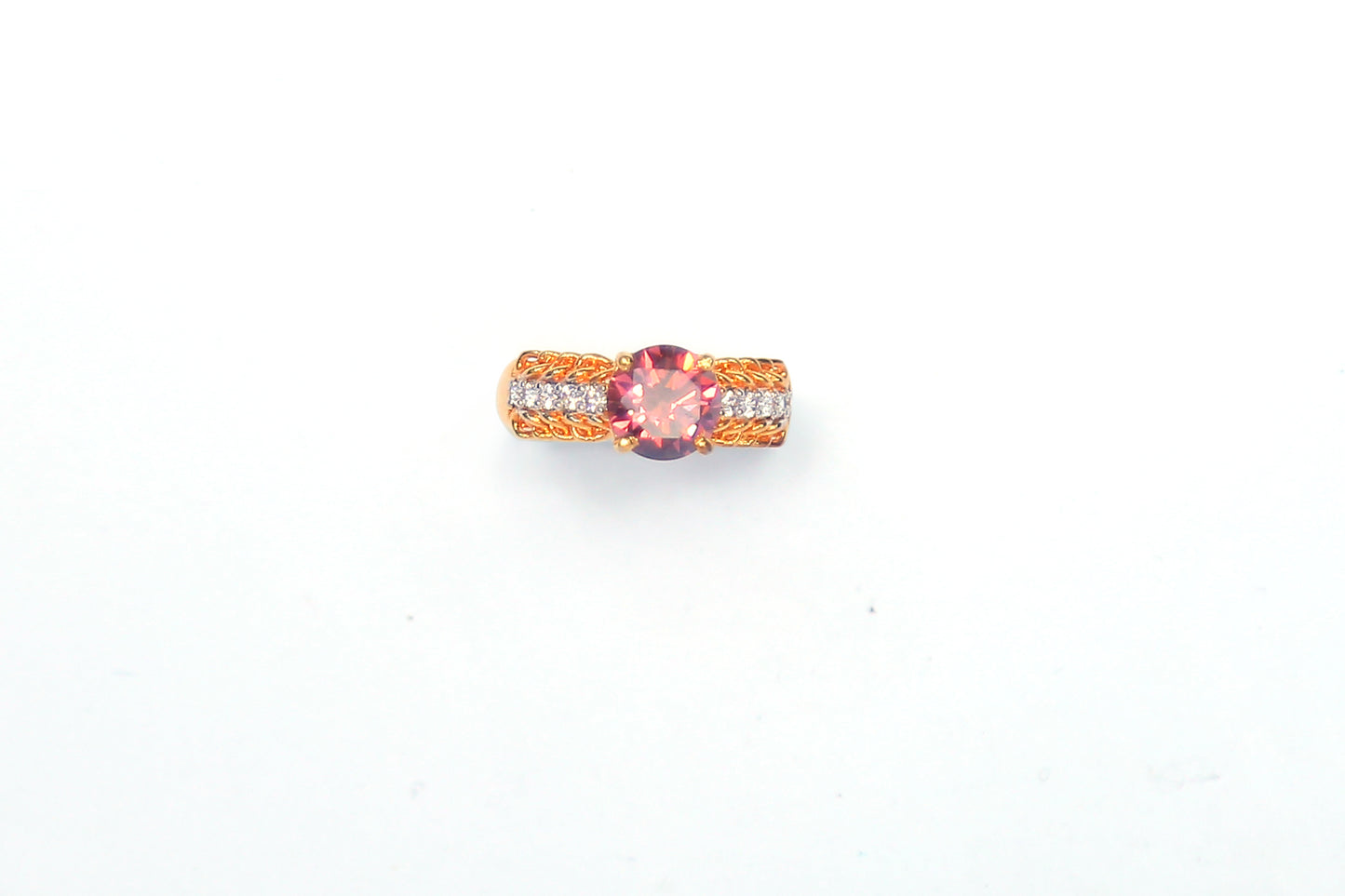 FALSA & ZIRCON WITH GOLD ELECTROPLATING