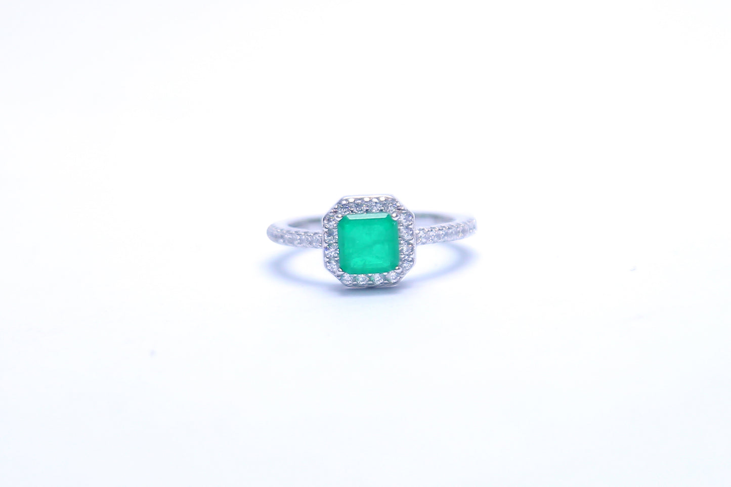 GREEN WITH ZIRCON