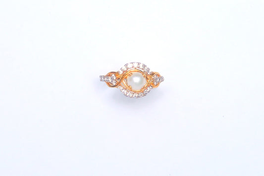 PEARL WITH ZIRCON