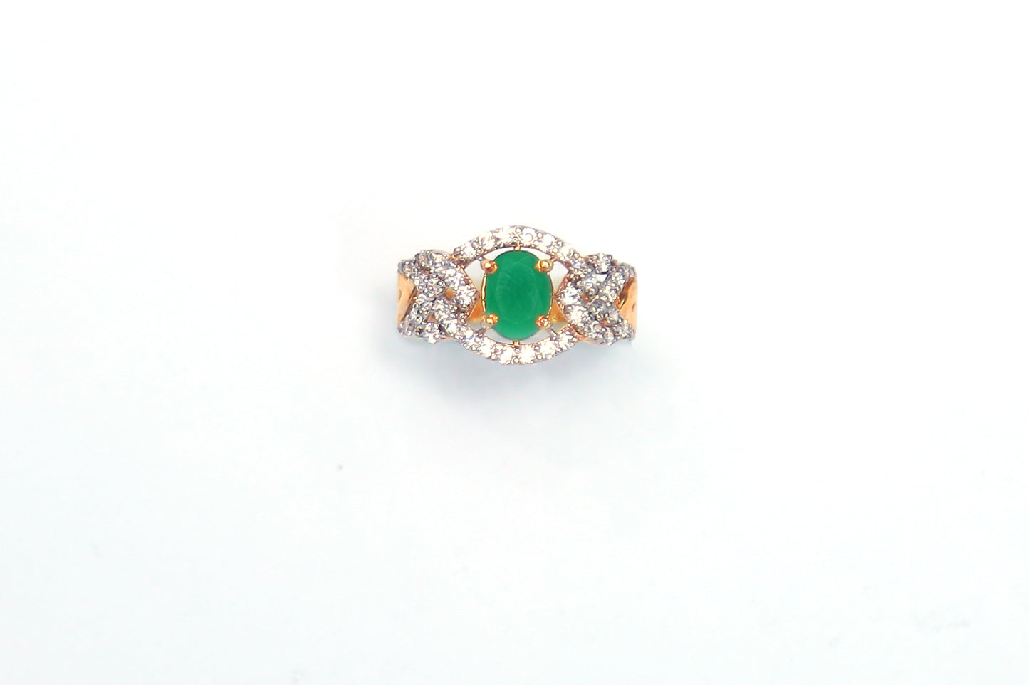 GREEN WITH ZIRCON AND CHAMPAGNE