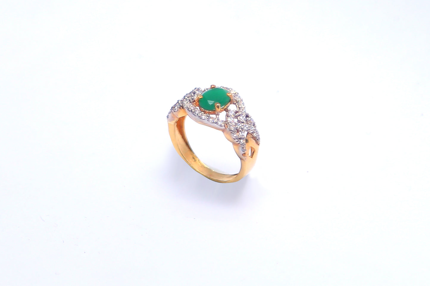 GREEN WITH ZIRCON AND CHAMPAGNE