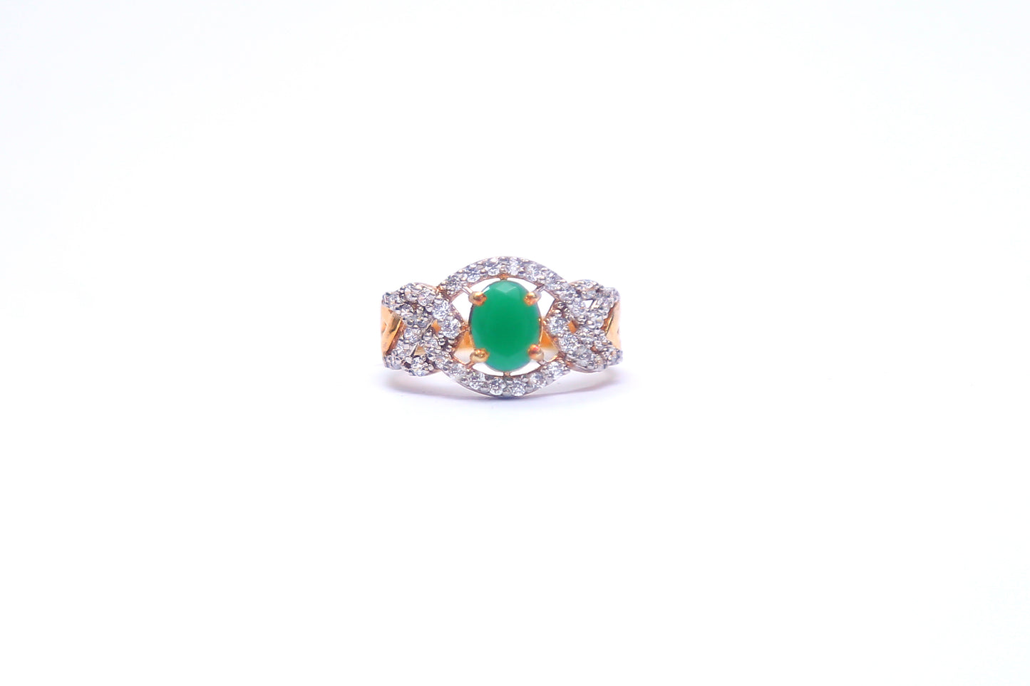 GREEN WITH ZIRCON AND CHAMPAGNE